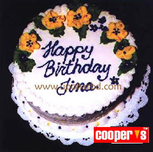 cake with yellow flower design