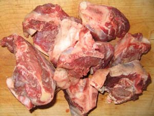 Fresh goat meat