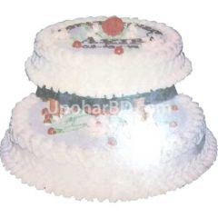 Round shaped Two Storey Cake