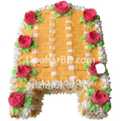 Kula Shaped Gaye Holud Cake