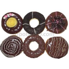 Glazed chocolate donuts 6 pac