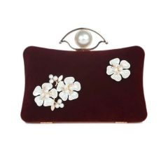 Wine Color MOOCHIE Womenâ€™s Clutch