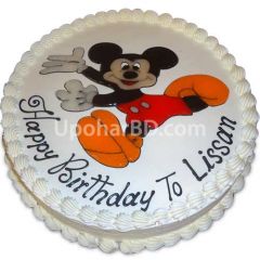 Cake with Mickey greetings