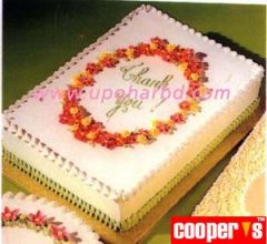 Cake with flower frame