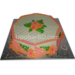 Colourful cake with Special Vanilla Flavour
