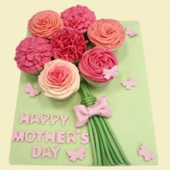 Cupcake bouquet for Mothers day