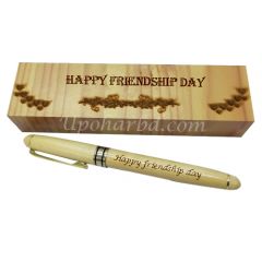 wooden friendship pen box