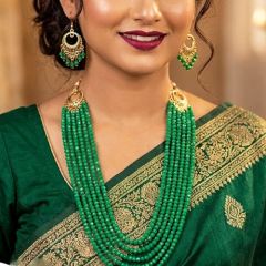 Paste color pearl necklace set