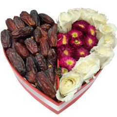 Giift Box Of Dates And Flowers