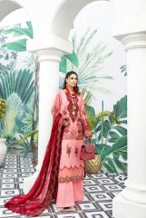 Rose Pink Schiffli Embroidered Lawn