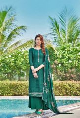 Sacramento Green Color Embroidery Suit