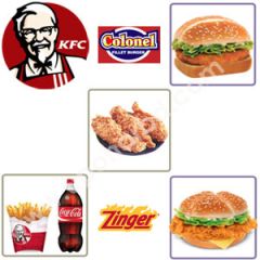 KFC burger and chicken stripes combo