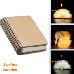 Book Shaped Wooden Lamp