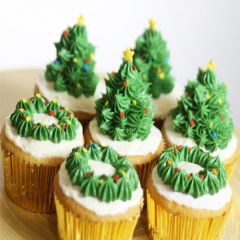 Happy Christmas Cupcake