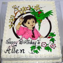 Mina Cartoon Designed Cake