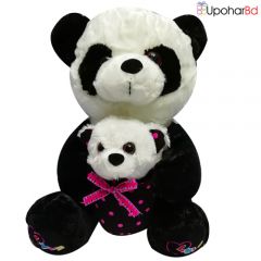 Panda with mini teddy