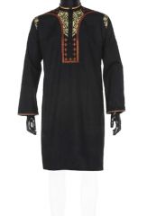 Black colour cotton panjabi