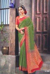 Pear Green Color Saree For Her