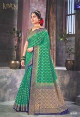 Emerald Green Color Saree For Her