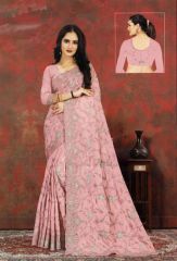 Peach Color Party Saree