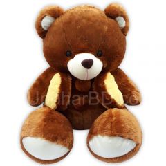 Brown teddy wearing koti