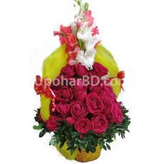 Circular Rose bouquet