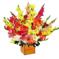 Mix flower with personalised message