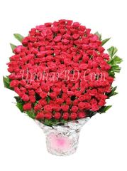 Bouquet of 200 red roses