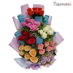 Mixed Flower Roses Bouquet