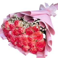 Handy Bouquet Of Shade-pink Roses