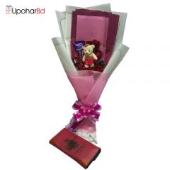 Chocolate Bouquet with Personalize Purse for Her