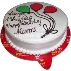 Cake with white chocolate
